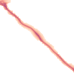 Night-time road noise heatmap for EX2 4BL