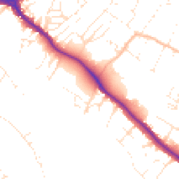 Daytime road noise heatmap for EX2 4BT