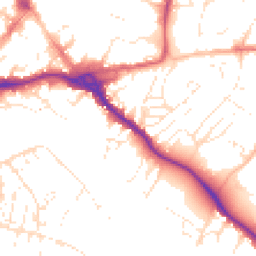 Daytime road noise heatmap for EX2 4BX