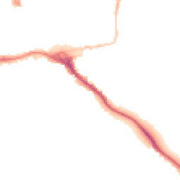 Night-time road noise heatmap for EX2 4BX