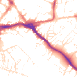 Daytime road noise heatmap for EX2 4DF