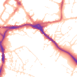Daytime road noise heatmap for EX2 4DG