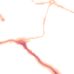 Night-time road noise heatmap for EX2 4HA