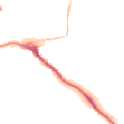 Night-time road noise heatmap for EX2 4HF