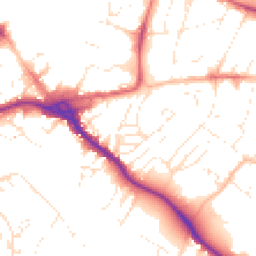 Daytime road noise heatmap for EX2 4HH
