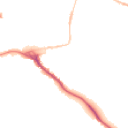 Night-time road noise heatmap for EX2 4HH