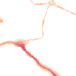 Night-time road noise heatmap for EX2 4HN