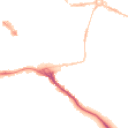 Night-time road noise heatmap for EX2 4HY