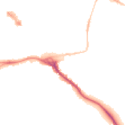 Night-time road noise heatmap for EX2 4JE