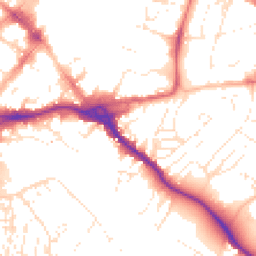 Daytime road noise heatmap for EX2 4JF
