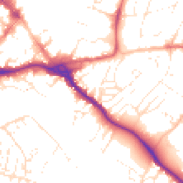 Daytime road noise heatmap for EX2 4JJ