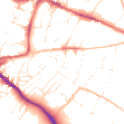 Daytime road noise heatmap for EX2 4LA