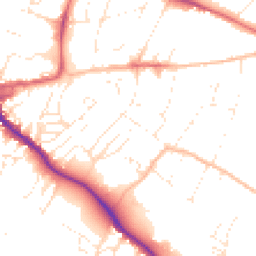 Daytime road noise heatmap for EX2 4LP