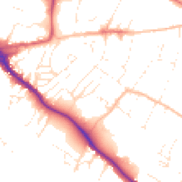 Daytime road noise heatmap for EX2 4LX