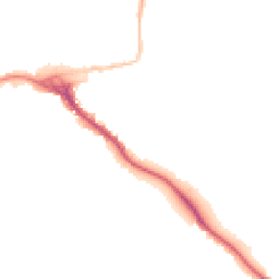 Night-time road noise heatmap for EX2 4NA