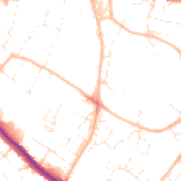 Daytime road noise heatmap for EX2 4NH