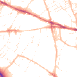 Daytime road noise heatmap for EX2 4NT