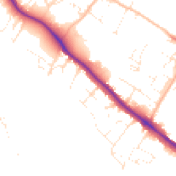 Daytime road noise heatmap for EX2 4RN