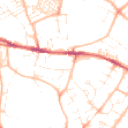 Daytime road noise heatmap for EX2 5BD
