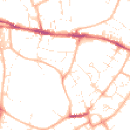 Daytime road noise heatmap for EX2 5BQ