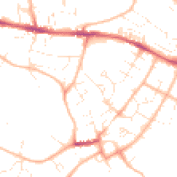 Daytime road noise heatmap for EX2 5DJ