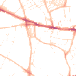 Daytime road noise heatmap for EX2 5DY