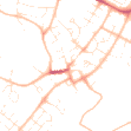 Daytime road noise heatmap for EX2 5EF