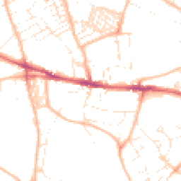Daytime road noise heatmap for EX2 5EH