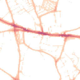 Daytime road noise heatmap for EX2 5EJ