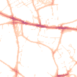 Daytime road noise heatmap for EX2 5EP