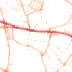 Daytime road noise heatmap for EX2 5ER