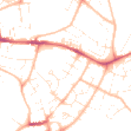 Daytime road noise heatmap for EX2 5HE
