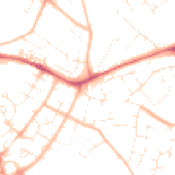 Daytime road noise heatmap for EX2 5JS