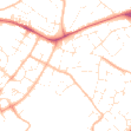 Daytime road noise heatmap for EX2 5NH