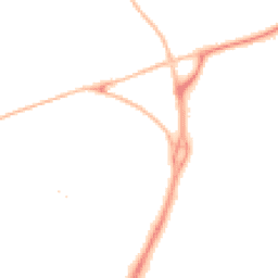 Night-time road noise heatmap for EX2 5QN