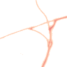 Night-time road noise heatmap for EX2 5QR