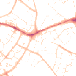 Daytime road noise heatmap for EX2 5RP