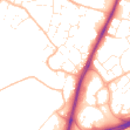 Daytime road noise heatmap for EX2 5RR