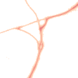 Night-time road noise heatmap for EX2 5SG