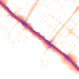 Daytime road noise heatmap for EX2 6AW