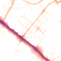 Daytime road noise heatmap for EX2 6BD