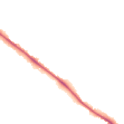 Night-time road noise heatmap for EX2 6DX