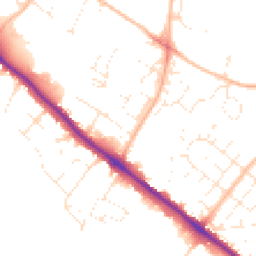 Daytime road noise heatmap for EX2 6EH