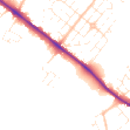 Daytime road noise heatmap for EX2 6FN
