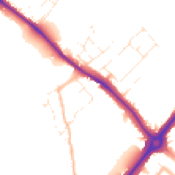 Daytime road noise heatmap for EX2 6LD
