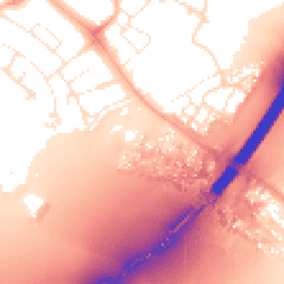 Daytime road noise heatmap for EX2 7AG