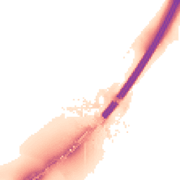 Night-time road noise heatmap for EX2 7DX