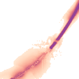Night-time road noise heatmap for EX2 7EA