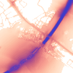 Daytime road noise heatmap for EX2 7EB