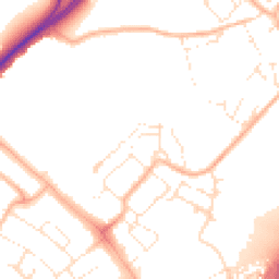 Daytime road noise heatmap for EX2 7GN